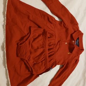 Ralph Lauren Polo Newborn/Infant Red Two-Piece Dress Long Sleeve, Size: 24M